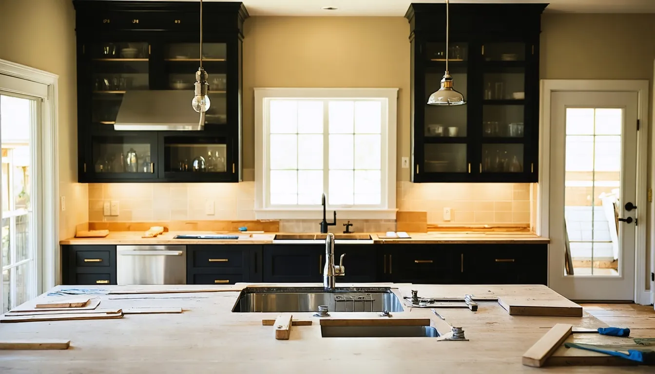 Kitchen remodeling work underway in Tuscaloosa